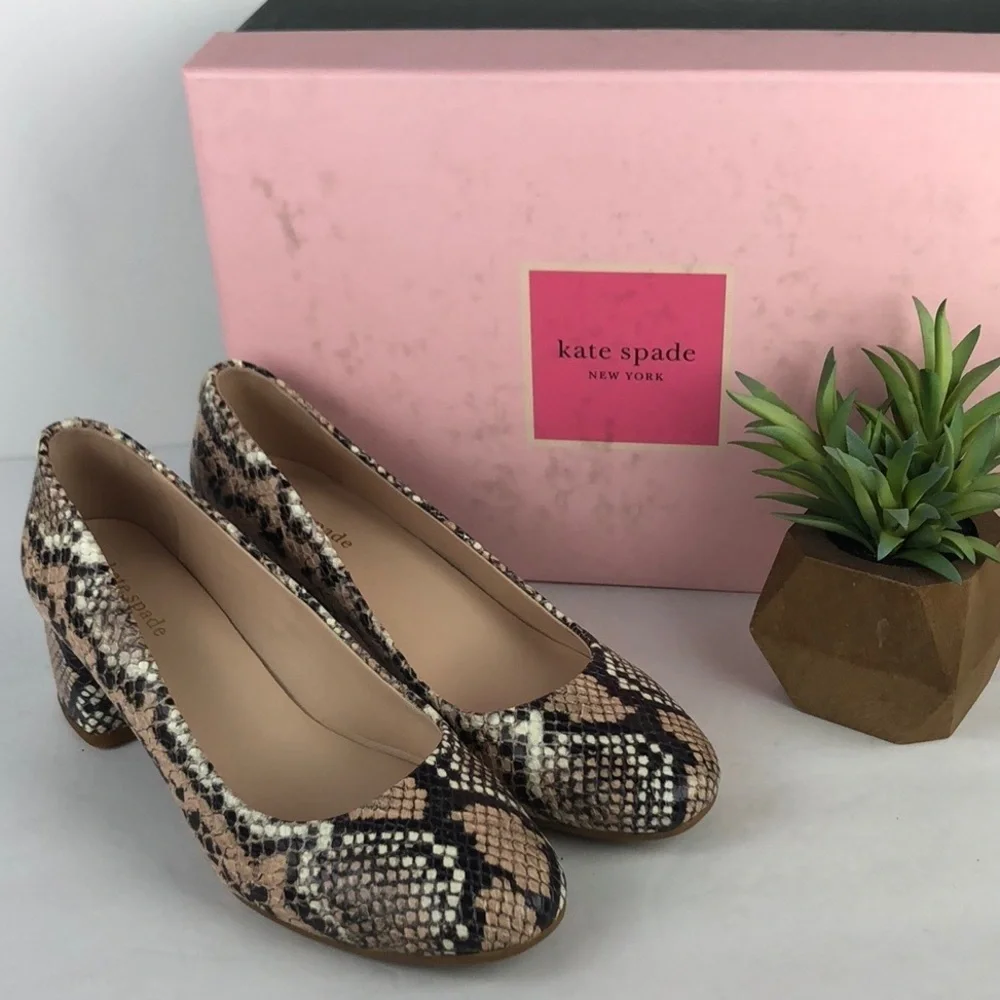 NEW Kate Spade New York Beverly Snake Pump Heels 6